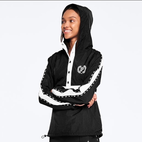 PINK Victoria's Secret Jackets & Blazers - PINK VS Snap Funnel Neck Sport Jacket